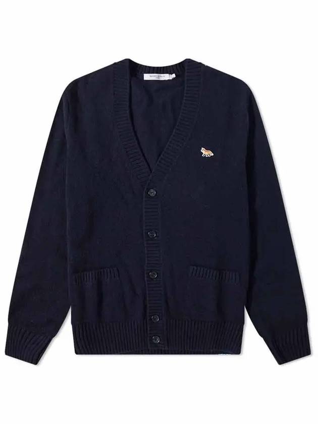 Baby Fox Patch Cosy Cardigan Navy - MAISON KITSUNE - BALAAN 2