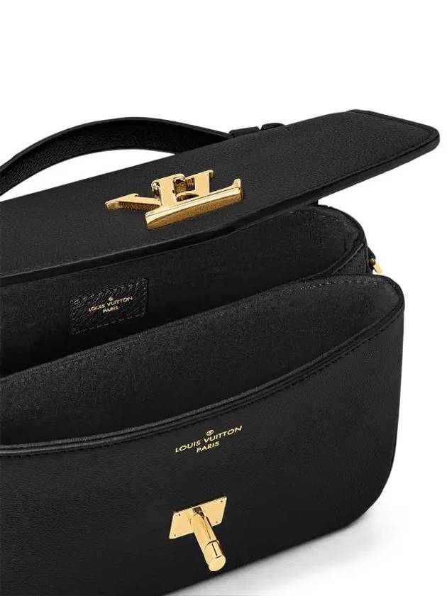 Oxford Lockme Leather Shoulder Bag Black - LOUIS VUITTON - BALAAN 5