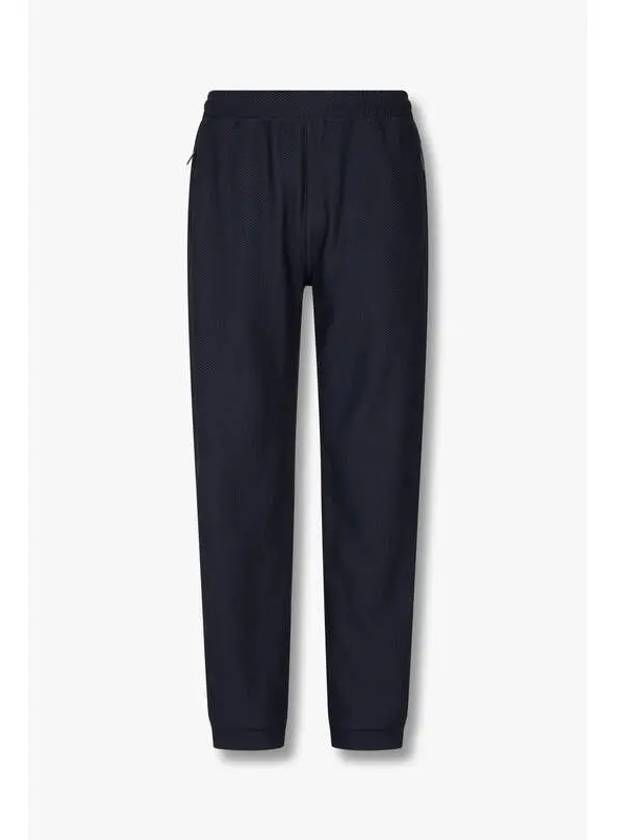 Men s Honeycomb Pattern Easy Jogger Pants Navy - GIORGIO ARMANI - BALAAN 1