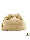 Supple Macrocannage Lambskin Medium Ammi Shoulder Bag Beige - DIOR - BALAAN 2