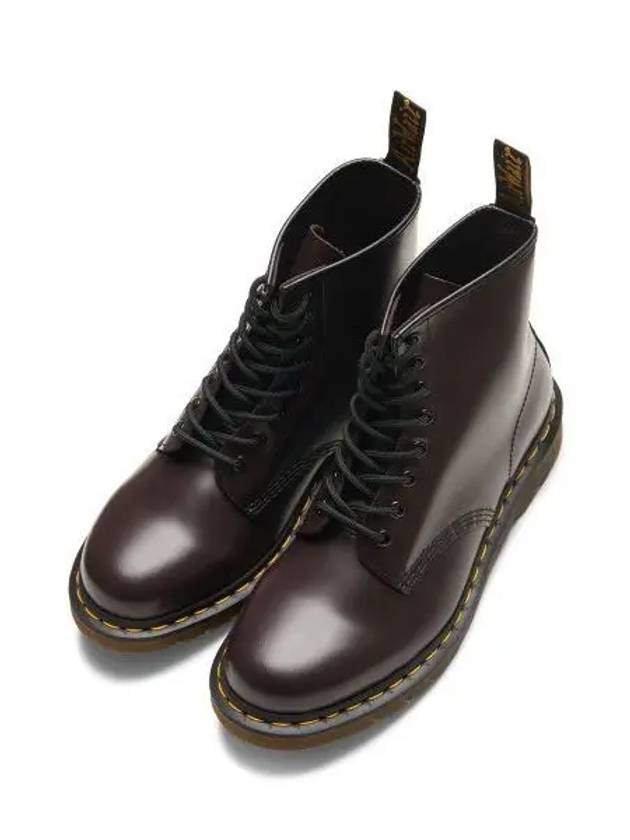 1460 Smooth Leather Lace Up Worker Boots Burgundy - DR. MARTENS - BALAAN 2