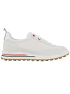 Fine Kid Suede Tech Runner White - THOM BROWNE - BALAAN 3