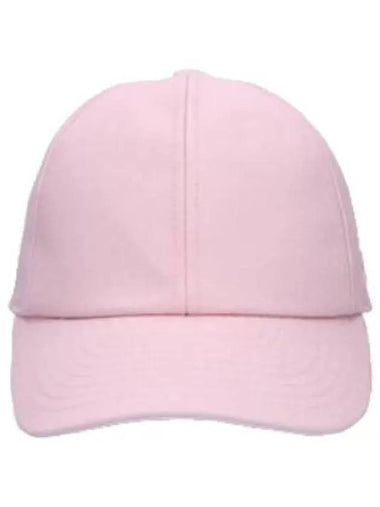 Courr ges Side Logo Cotton Signature Ball Cap Powder Pink - COURREGES - BALAAN 1