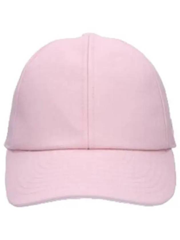 Courr ges Side Logo Cotton Signature Ball Cap Powder Pink - COURREGES - BALAAN 1