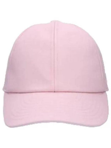 Courr ges Side Logo Cotton Signature Ball Cap Powder Pink - COURREGES - BALAAN 1