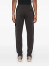 Compass Patch Cotton Jersey Track Pants Dark Grey - STONE ISLAND - BALAAN 5