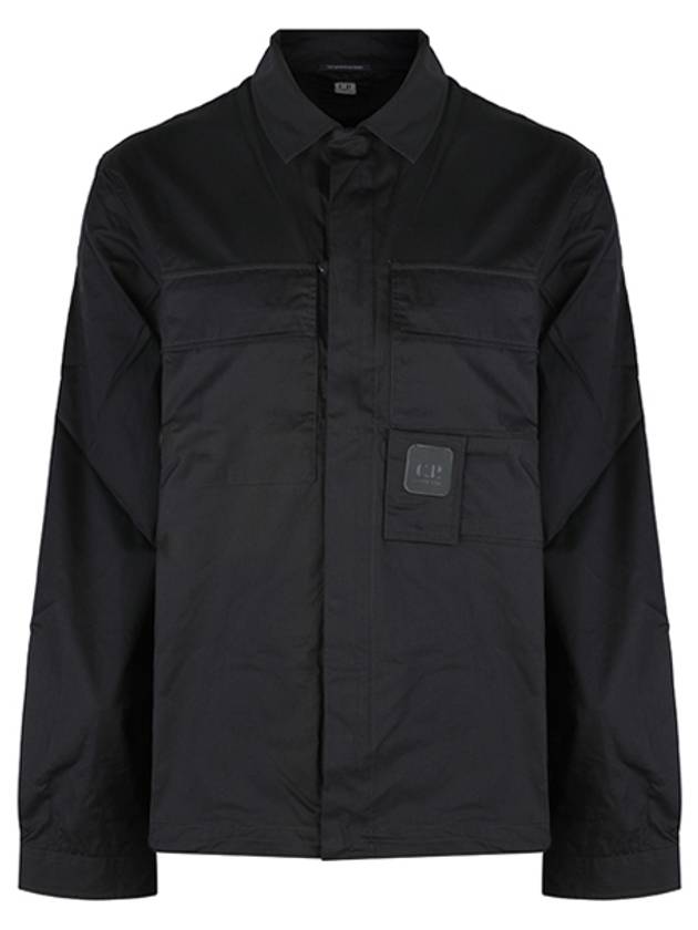 Men's Gabardine Shirt Zip Up Jacket Black - CP COMPANY - BALAAN 2