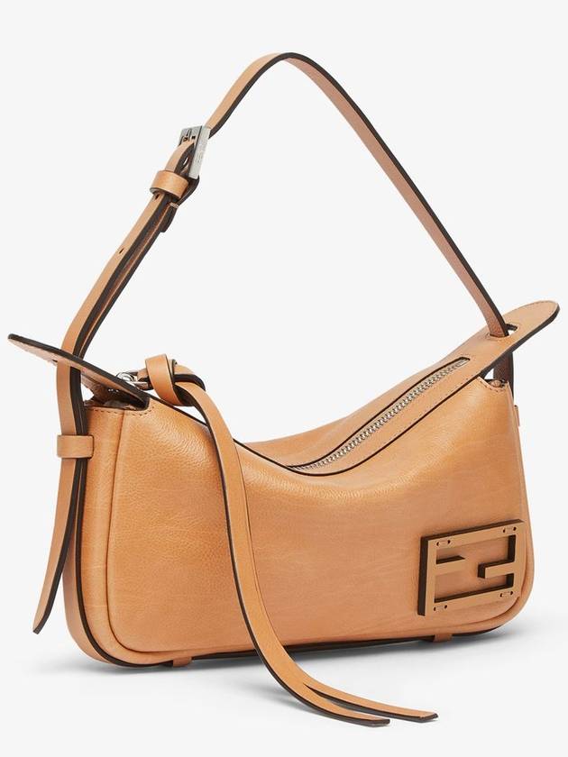 Simply Mini Leather Shoulder Bag Beige - FENDI - BALAAN 3