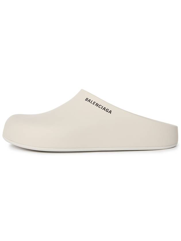 Logo Pool Closed Mule White - BALENCIAGA - BALAAN 4