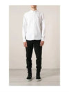 Tiger Logo Slim Fit Long Sleeve Shirt White - KENZO - BALAAN 4