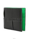 Cassette bi fold wallet 743004 black packet green - BOTTEGA VENETA - BALAAN 2