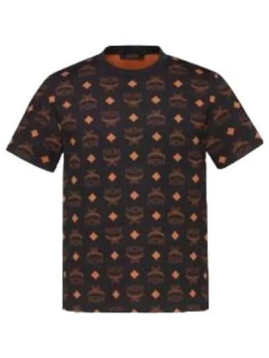 Maxi monogram print t shirt in organic cotton - MCM - BALAAN 1