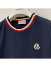 Kids Logo Patch Three Stripe Lining Short Sleeve T Shirt 12Y 14Y Navy 8C00023 83092 778 - MONCLER - BALAAN 4