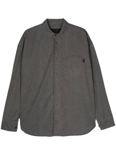 Dyed Taffeta Long Sleeve Shirt Grey - JUUN.J - BALAAN 1