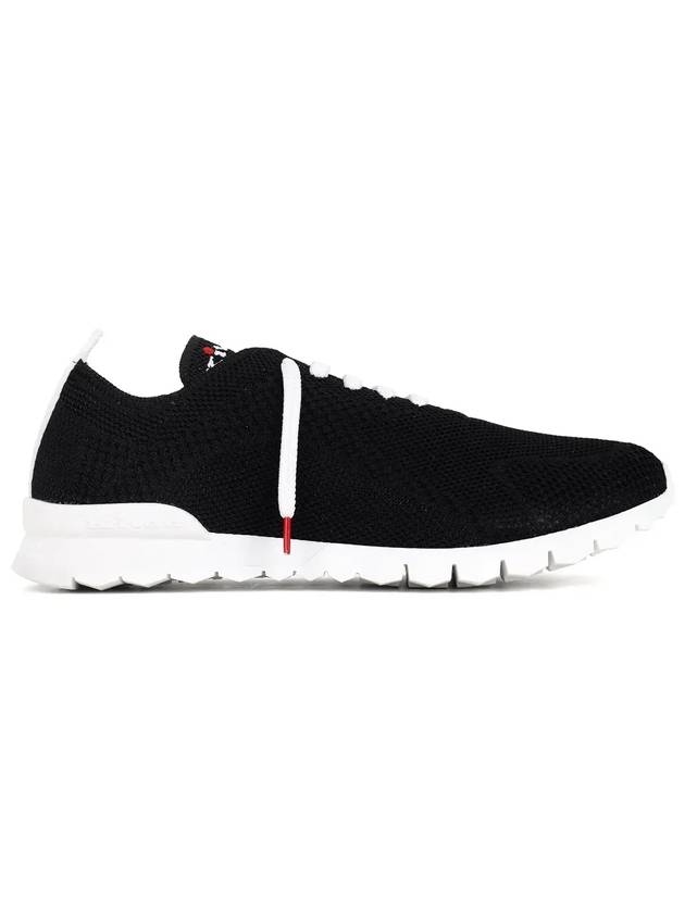 Fit Knit Low Top Sneakers Black - KITON - BALAAN 1