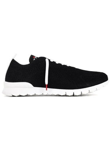 Fit Knit Low Top Sneakers Black - KITON - BALAAN 1