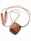 Dumpling Drawstring Calf Leather Mini Bag Brown - JIL SANDER - BALAAN 2