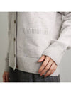 Baby Fox Patch Boxy Cardigan Light Grey Melange - MAISON KITSUNE - BALAAN 7