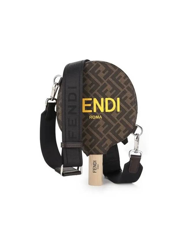 Espendi Monogram Table Tennis Racket Case Set Pouch Bag Brown - FENDI - BALAAN 2