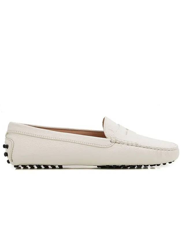 Women's Gommino Leather Driving Shoes White - TOD'S - BALAAN 5