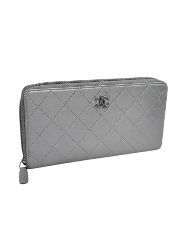 A50097 COCO silver metallic long wallet - CHANEL - BALAAN 2