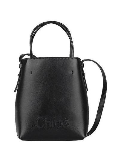 Sense Micro Calfskin Tote Bag Black - CHLOE - BALAAN 2