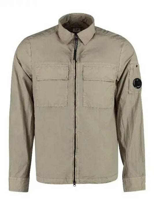 Taylon L Lens Shirt Jacket Brown - CP COMPANY - BALAAN 2