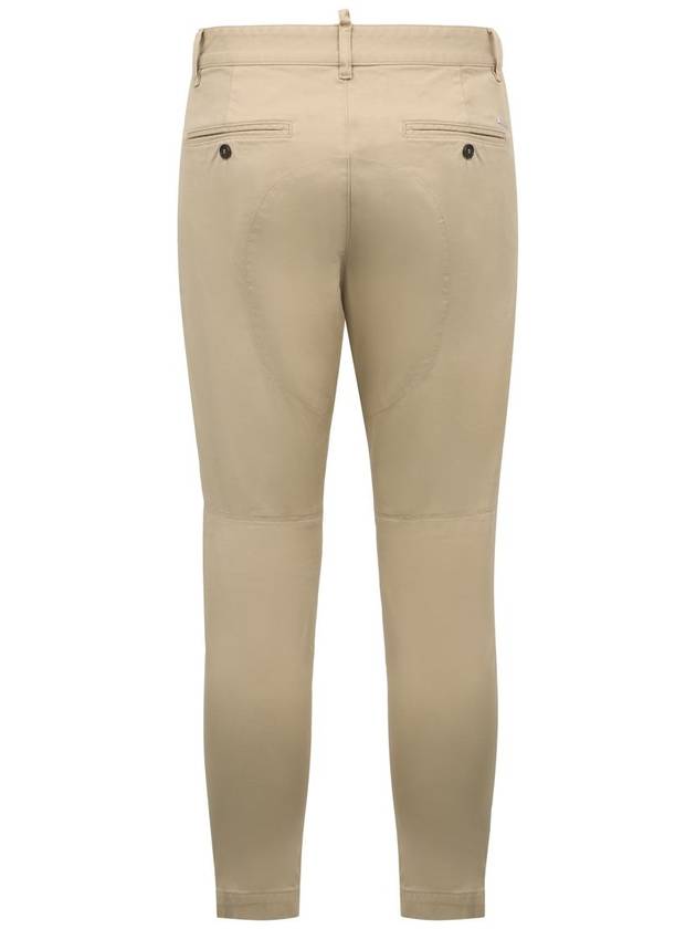 Cotton Sexy Straight Chino Pants Beige - DSQUARED2 - BALAAN 2