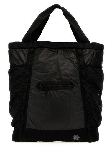 Three Way Canvas Backpack Black - STONE ISLAND - BALAAN 1