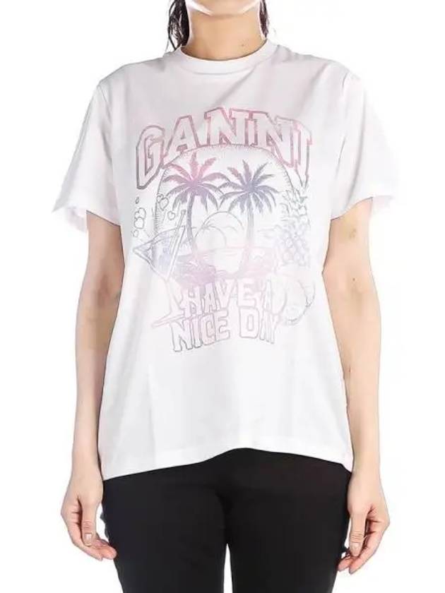 Women s short sleeve t shirt 270008 - GANNI - BALAAN 1