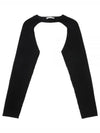 Rib Knit Shrug Long Sleeve T-Shirt Black - HELMUT LANG - BALAAN 2