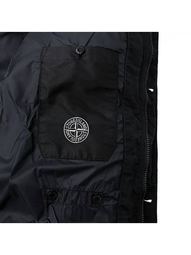 Garment Dyed Crinkle Reps Down Padding Black - STONE ISLAND - BALAAN 11