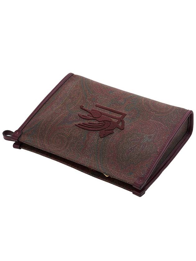 Paisley Clutch Bag Brown - ETRO - BALAAN 5