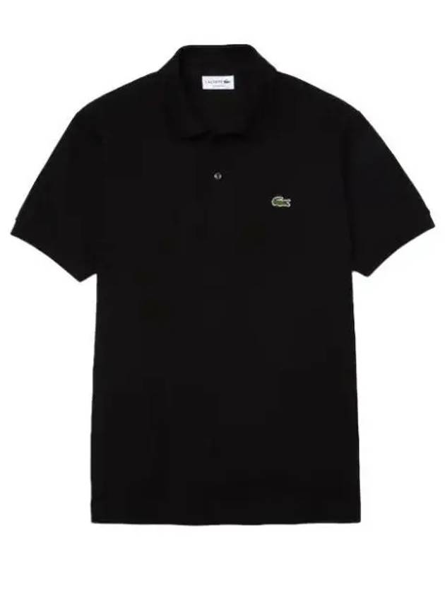 Men's Logo Classic Fit Cotton Short Sleeve Polo Shirt Black - LACOSTE - BALAAN 2