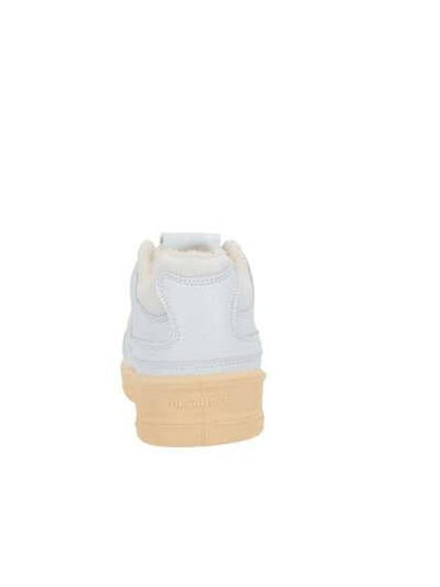 Basket Leather Low Top Sneakers White - JIL SANDER - BALAAN 2