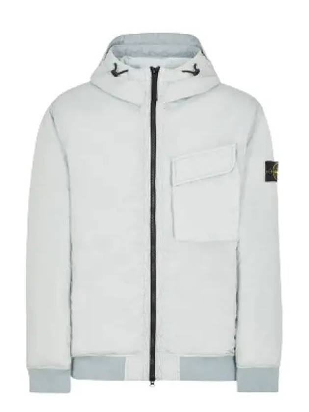 Wappen Patch Nylon Crinklips Hooded Jacket Light Grey - STONE ISLAND - BALAAN 2