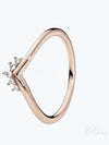 tiara wishbone ring rose gold - PANDORA - BALAAN 2