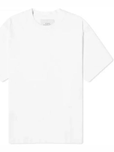 24 BRIC BRANDED SHORT SLEEVE T SHIRT MIDWEIGHT JERSEY 911 OPTIC white brick - STUDIO NICHOLSON - BALAAN 1