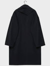 Asymmetric Layered Mac Coat Black - NOIRER - BALAAN 4