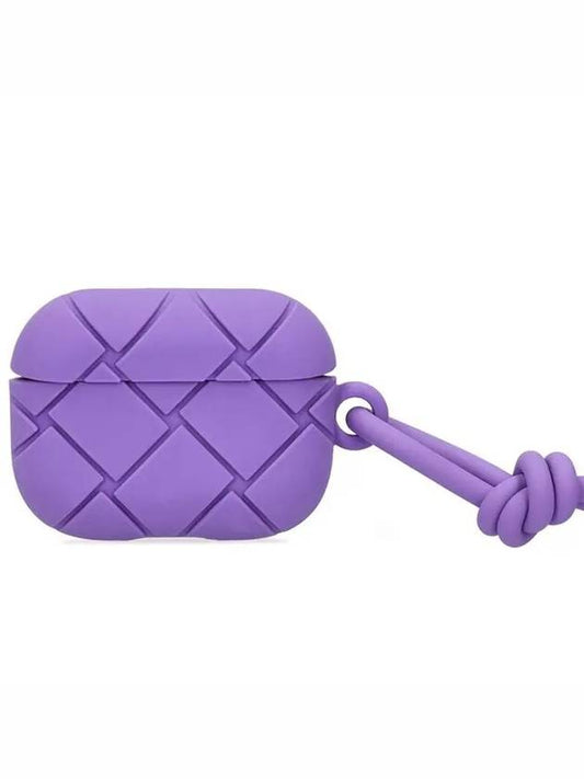 Bottega Veneta Detachable Strap Silicone AirPods Pro Case Purple - BOTTEGA VENETA - BALAAN 1