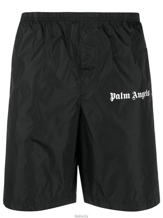 Men's Logo Swim Shorts Black - PALM ANGELS - BALAAN 2