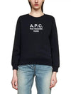 Women's Tina Logo Sweat Sweatshirt Black - A.P.C. - BALAAN 3