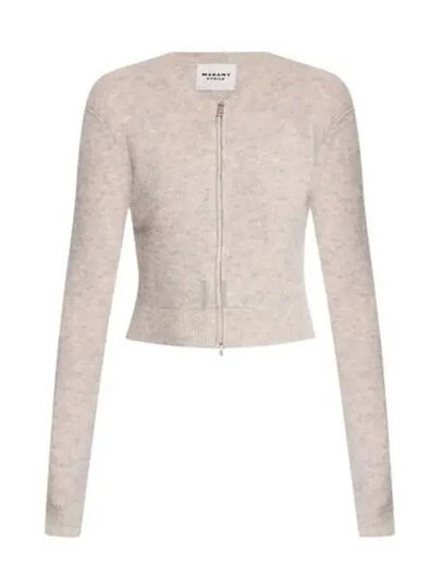 Oaka Zipper Alpaca Cardigan Sand - ISABEL MARANT - BALAAN 2