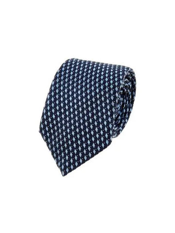 Men s Diamond Pattern Silk Tie Blue 271643 - GIORGIO ARMANI - BALAAN 1