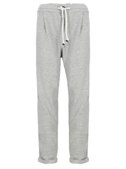 Drawstring Terry Track Pants Grey - BRUNELLO CUCINELLI - BALAAN 2