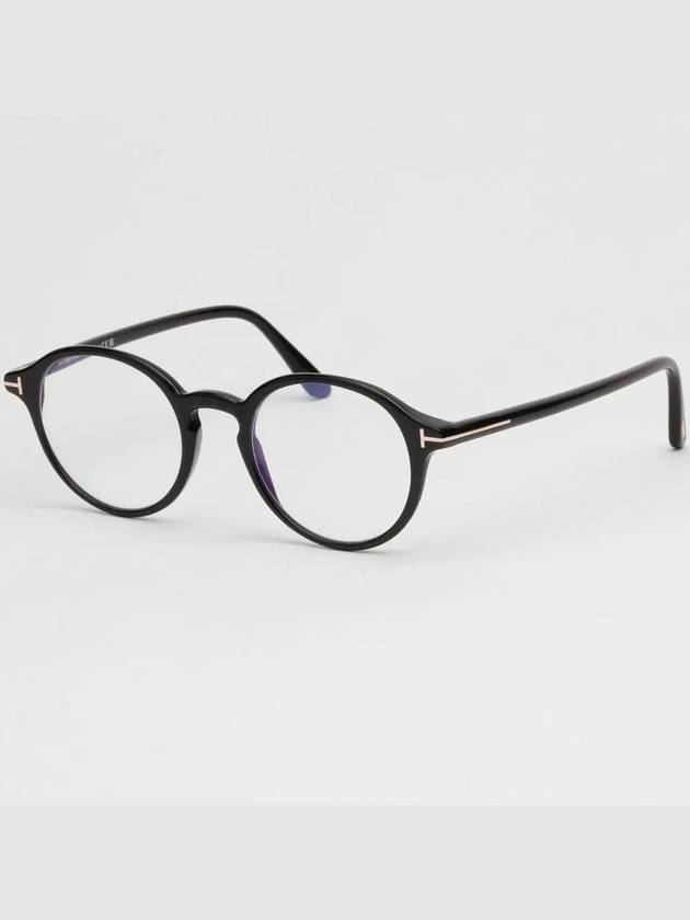 Blue light blocking glasses frame TF5867B 001 round fashion horn rim safety glasses round frame - TOM FORD - BALAAN 5