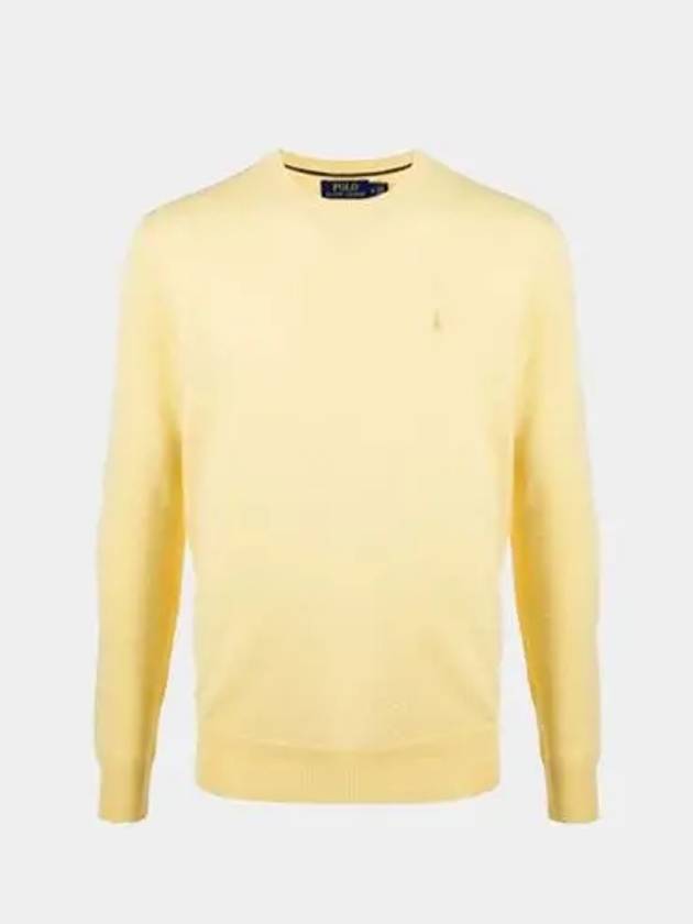 Classic Crew Neck Wool Knit Top Yellow - POLO RALPH LAUREN - BALAAN 2