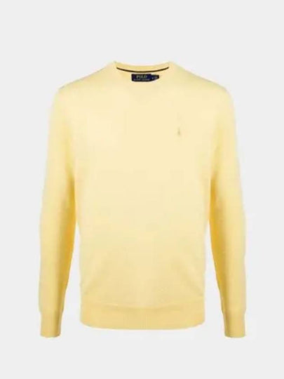 Classic Crew Neck Wool Knit Top Yellow - POLO RALPH LAUREN - BALAAN 2