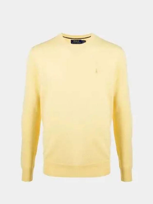 Classic Crew Neck Wool Knit Top Yellow - POLO RALPH LAUREN - BALAAN 2