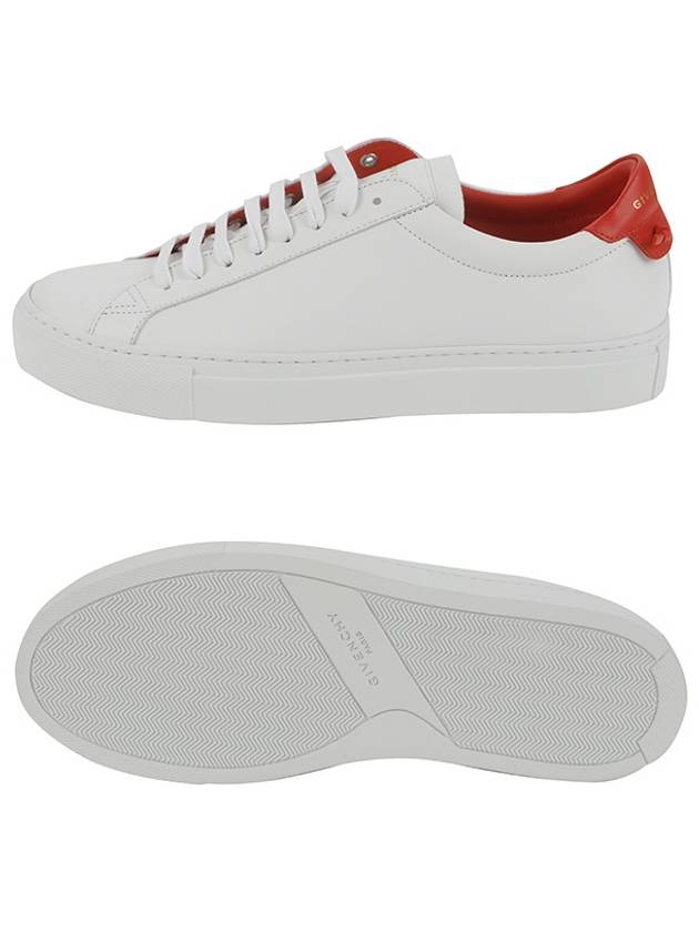 Urban Street Red Tab Low Top Sneakers White - GIVENCHY - BALAAN 5